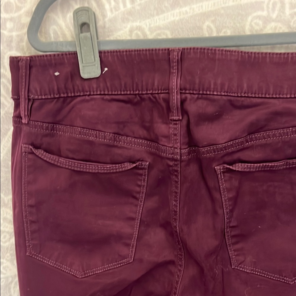 Chico's Dark Burgundy Straight Leg Pants Size 1.5R M 10 - Picture 4 of 10